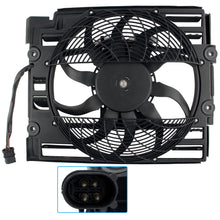 BOXI 621-204 Condenser Cooling Fan Assembly Fits for BMW E39 5Series 528i 2.8L 540i 4.4L 1997 1998