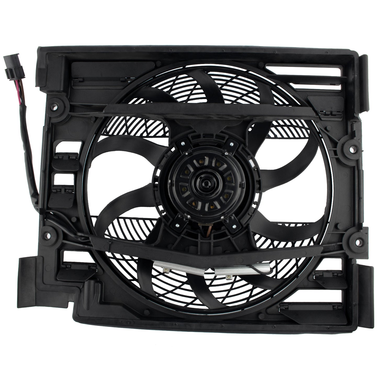 BOXI 621-204 Condenser Cooling Fan Assembly Fits for BMW E39 5Series 528i 2.8L 540i 4.4L 1997 1998 — product photo 2