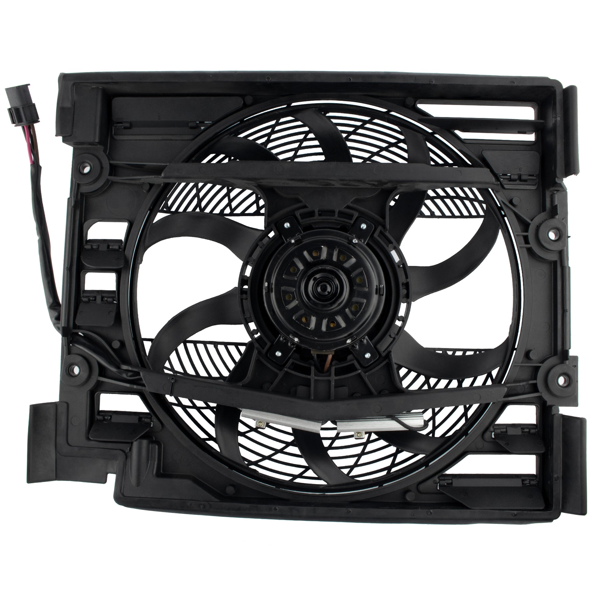 BOXI 621-204 Condenser Cooling Fan Assembly Fits for BMW E39 5Series 528i 2.8L 540i 4.4L 1997 1998 — product photo 2