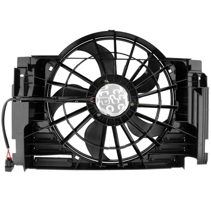 BOXI Auxiliary Condenser Brushless Cooling Fan Assembly Fit for B-M-W X5 3.0L 4.4L 4.6L 4.8L — product photo 2