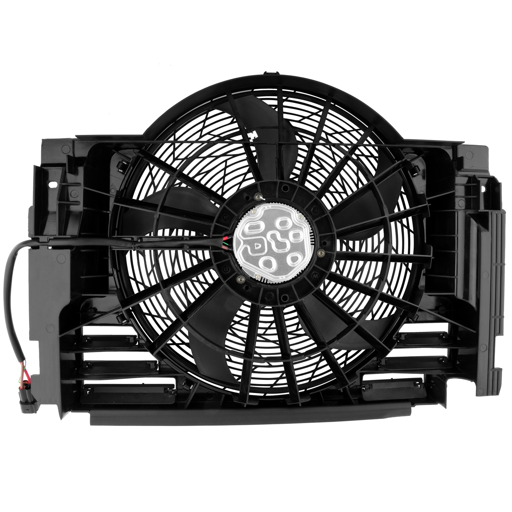BOXI Auxiliary Condenser Brushless Cooling Fan Assembly Fit for B-M-W X5 3.0L 4.4L 4.6L 4.8L — product photo 3