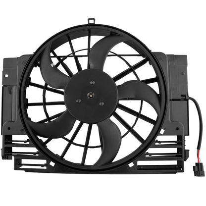 BOXI Auxiliary Condenser Brushless Cooling Fan Assembly Fit for B-M-W X5 3.0L 4.4L 4.6L 4.8L — product photo 4