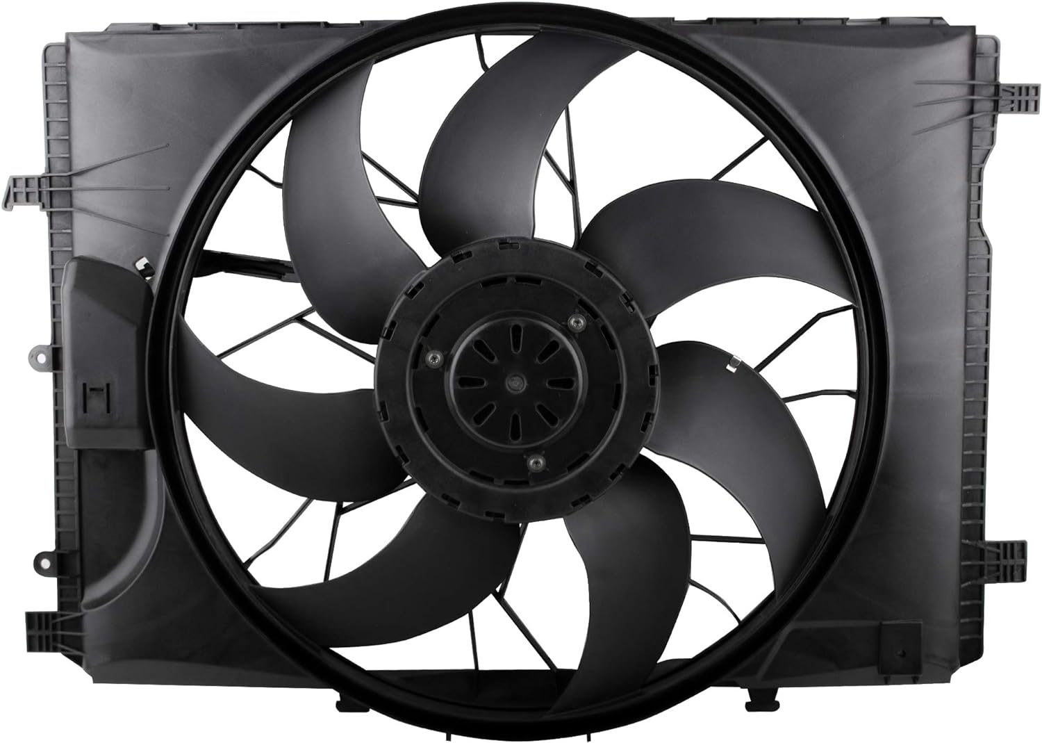 BOXI 621-373 Radiator Brushless Cooling Fan Assembly Fit for Mercedes-Benz W204 C250 C300 C350 C63
