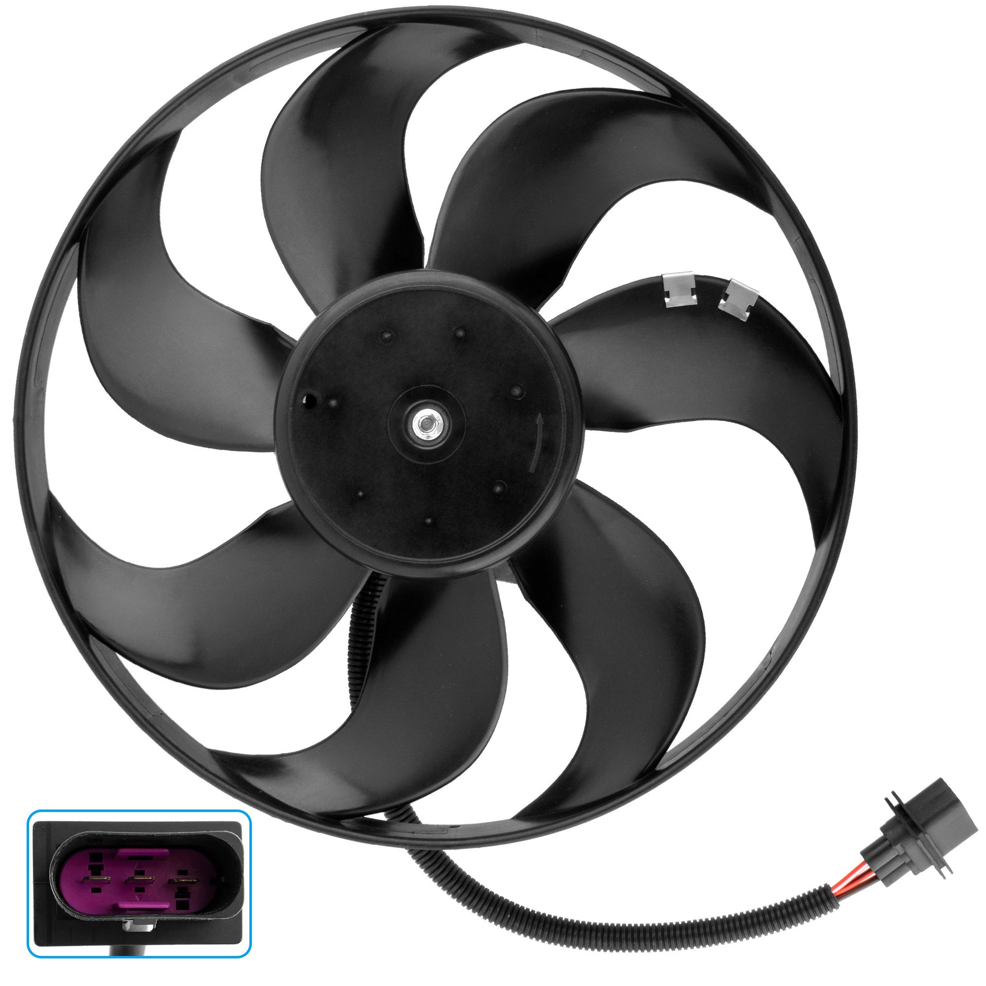 BOXI Left Driver Side Radiator Cooling Fan Fits for Volkswagen Beetle 1998 1999 2000 2001 2002 2003