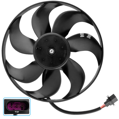BOXI Left Driver Side Radiator Cooling Fan Fits for Volkswagen Beetle 1998 1999 2000 2001 2002 2003