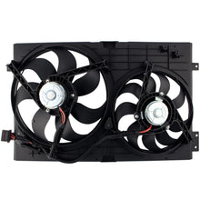 BOXI 620-773 Dual Radiator Cooling Fan Assembly Fits for Volkswagen Beetle 1.8L 1.9L 2.0L 1998-2005 — product photo 2