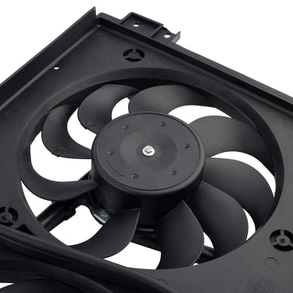 BOXI 620-773 Dual Radiator Cooling Fan Assembly Fits for Volkswagen Beetle 1.8L 1.9L 2.0L 1998-2005 — product photo 5