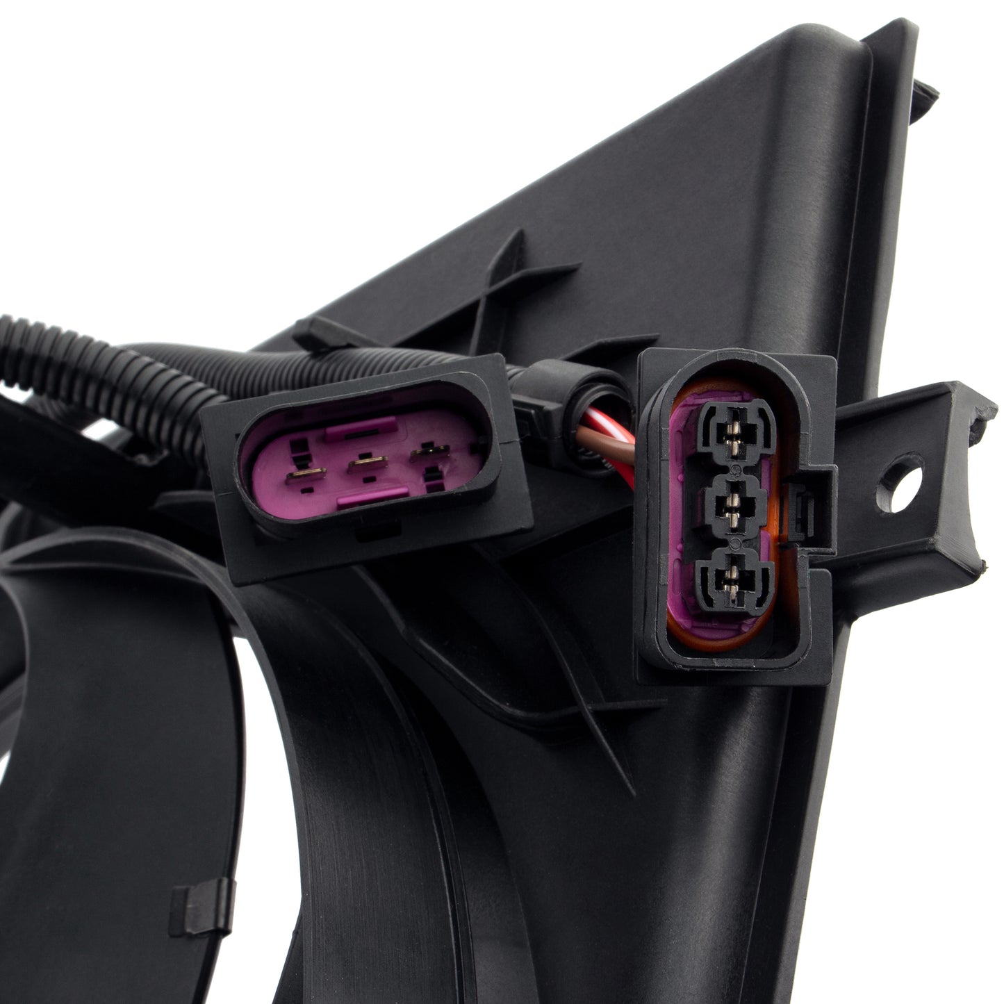 BOXI 620-773 Dual Radiator Cooling Fan Assembly Fits for Volkswagen Beetle 1.8L 1.9L 2.0L 1998-2005 — product photo 6