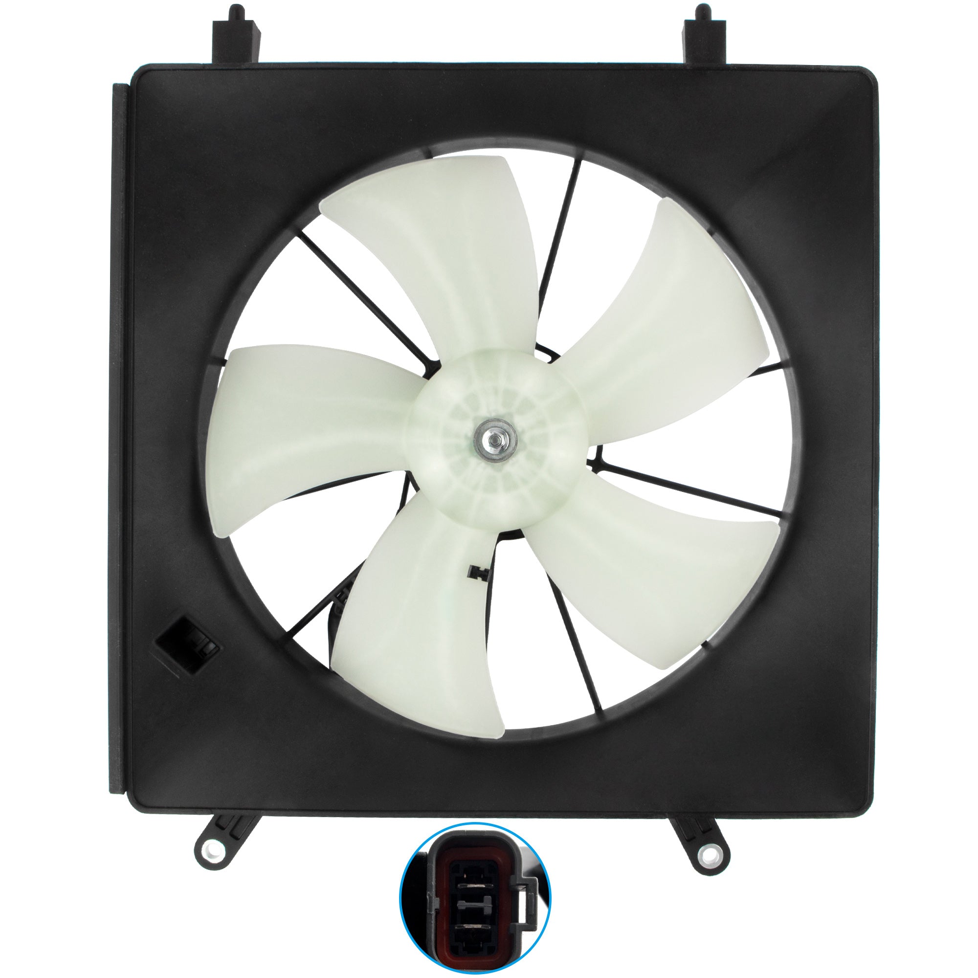 BOXI 620-232 Driver Side Left Radiator Cooling Fan Assembly Fits for Honda Element 2003 2004 2005