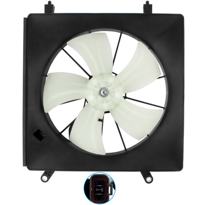 BOXI 620-232 Driver Side Left Radiator Cooling Fan Assembly Fits for Honda Element 2003 2004 2005