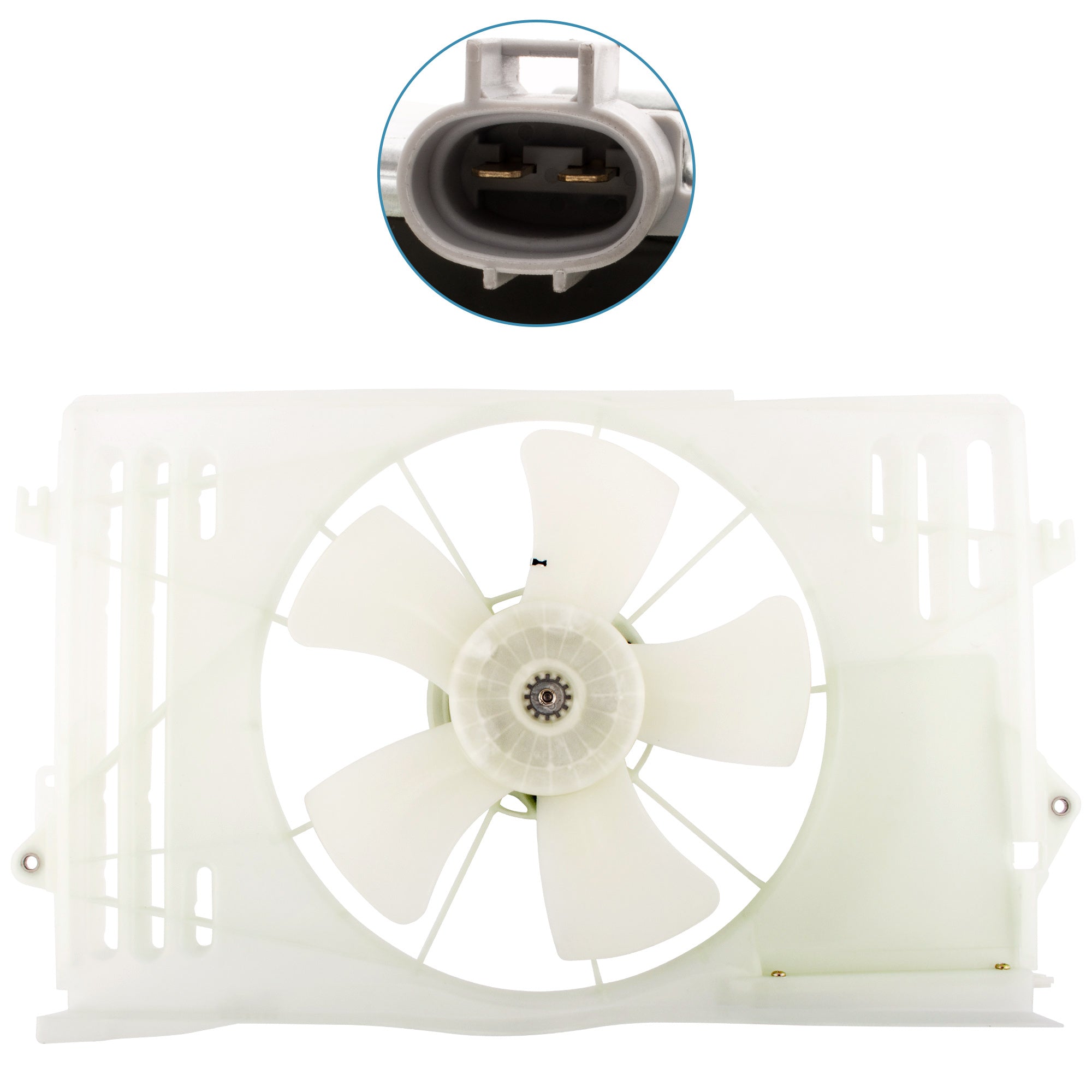 BOXI 620-630 Radiator Cooling Fan Assembly Fits for Pontiac Vibe 2003-2008 for Toyota Corolla
