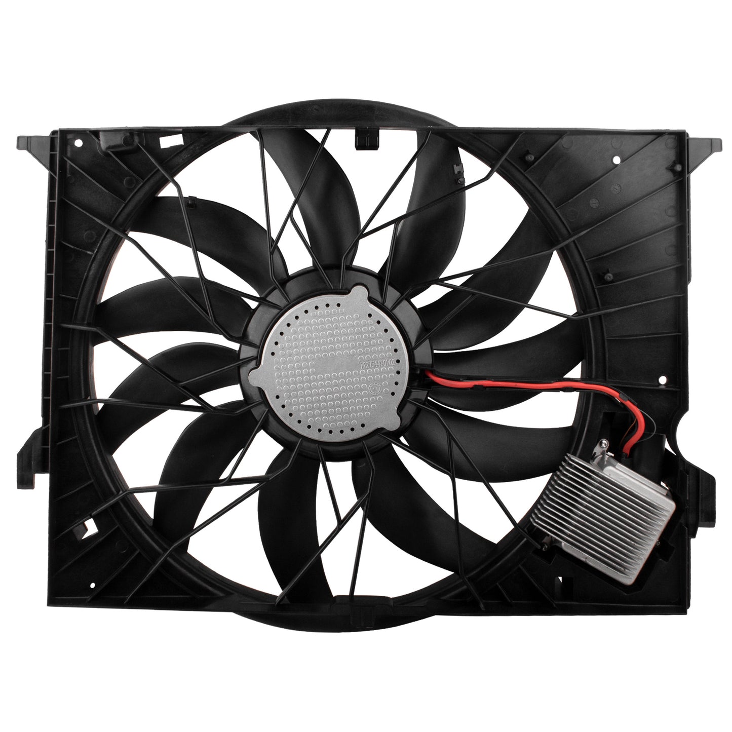 BOXI Engine Radiator Cooling Fan Assembly Compatible with Select Mercedes-Benz Models - E320, E63