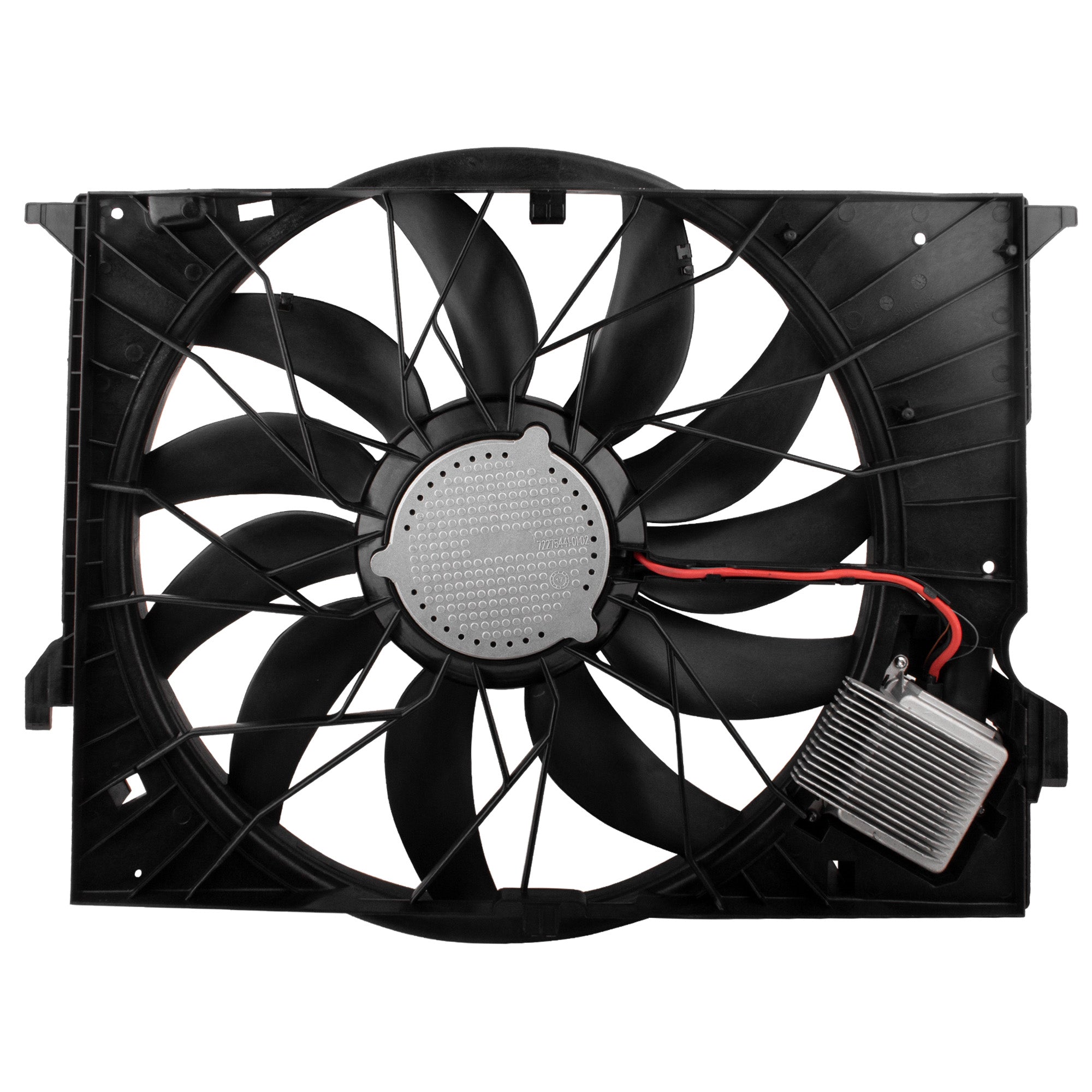 BOXI Engine Radiator Cooling Fan Assembly Compatible with Select Mercedes-Benz Models - E320, E63