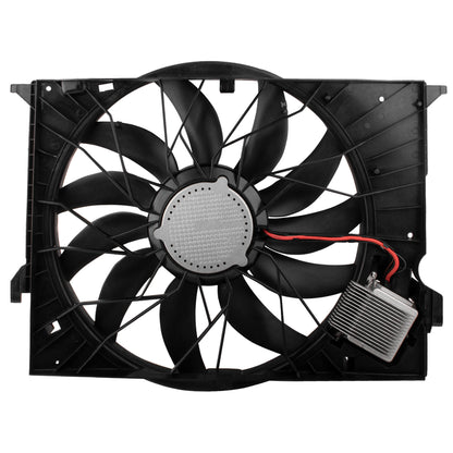 BOXI Engine Radiator Cooling Fan Assembly Compatible with Select Mercedes-Benz Models - E320, E63