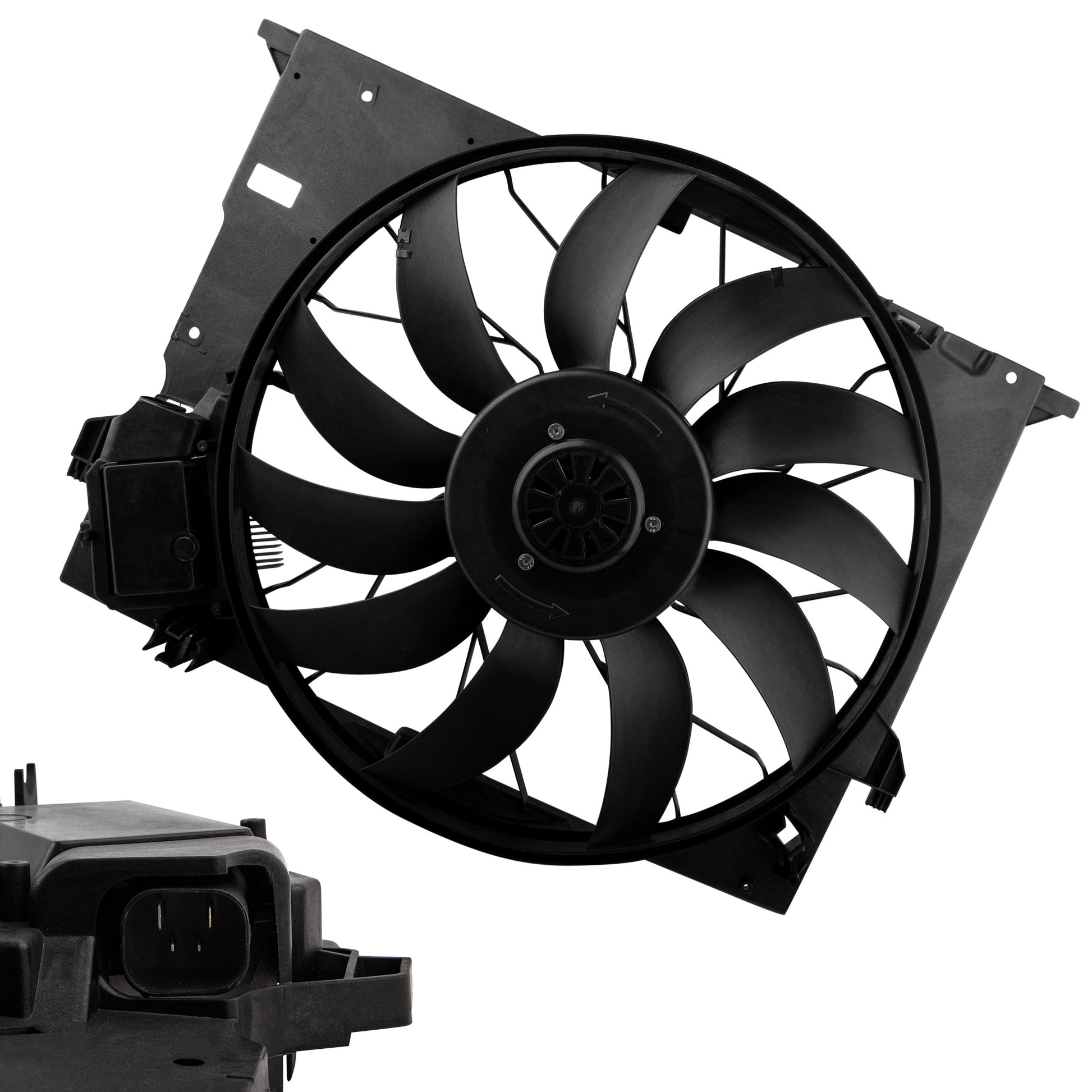 BOXI Engine Radiator Cooling Fan Assembly Compatible with Select Mercedes-Benz Models - E320, E63 — product photo 2