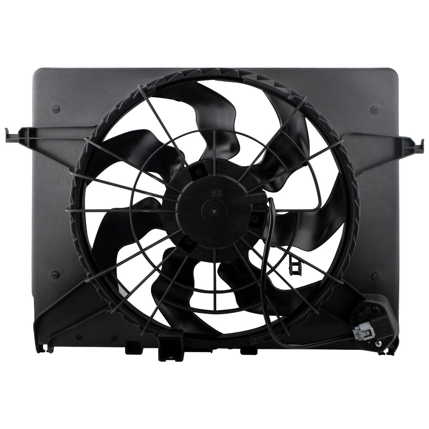 BOXI Radiator Condenser Cooling Fan Assembly Fit for Hyundai Sonata 2011 2012 2.4L