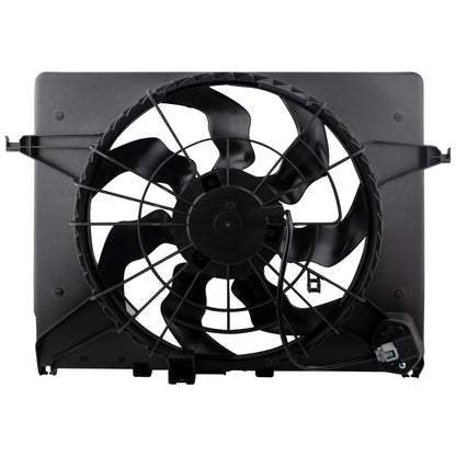 BOXI Radiator Condenser Cooling Fan Assembly Fit for Hyundai Sonata 2011 2012 2.4L