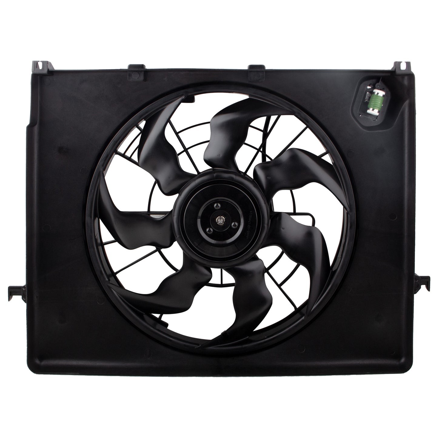 BOXI Radiator Condenser Cooling Fan Assembly Fit for Hyundai Sonata 2011 2012 2.4L — product photo 2