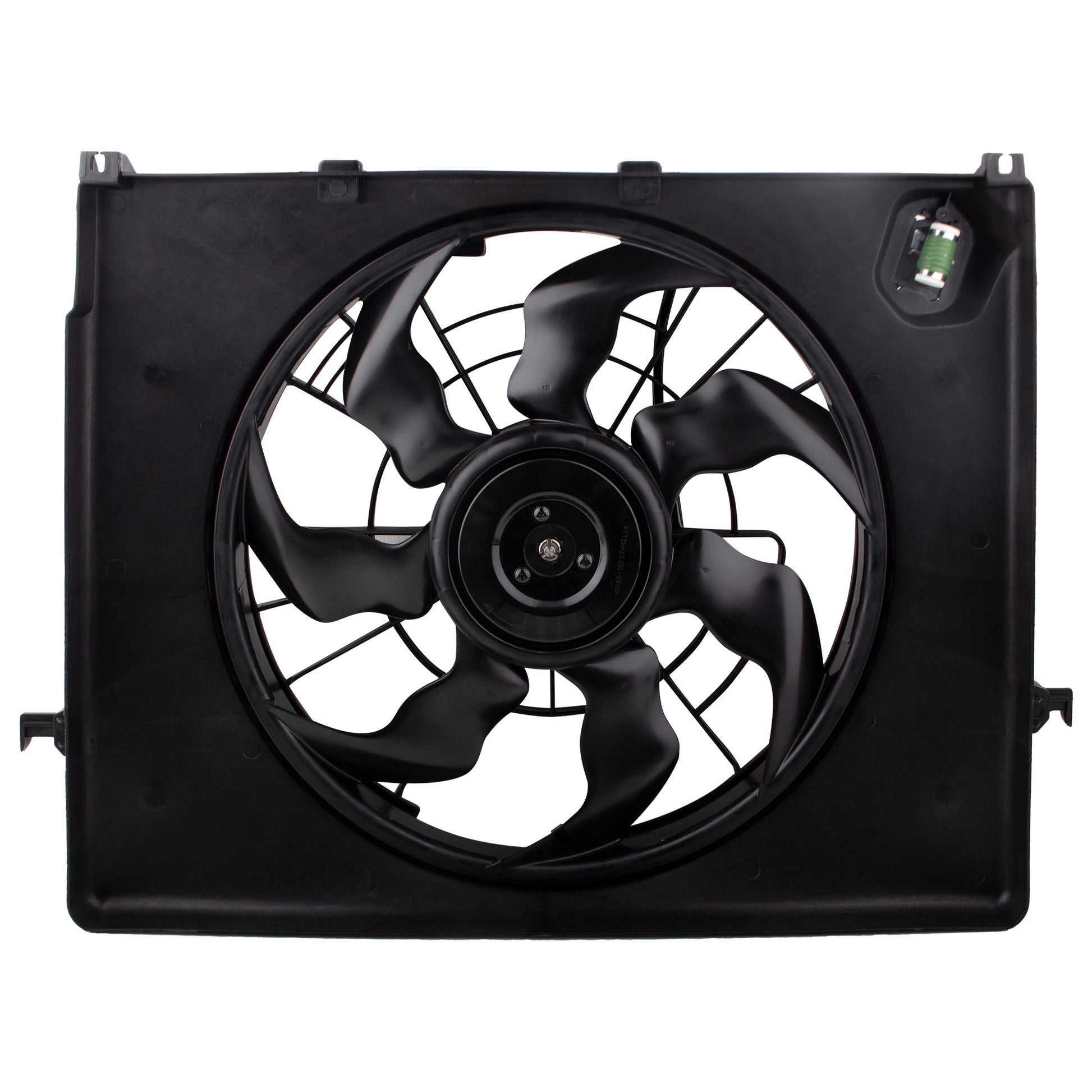 BOXI Radiator Condenser Cooling Fan Assembly Fit for Hyundai Sonata 2011 2012 2.4L — product photo 2