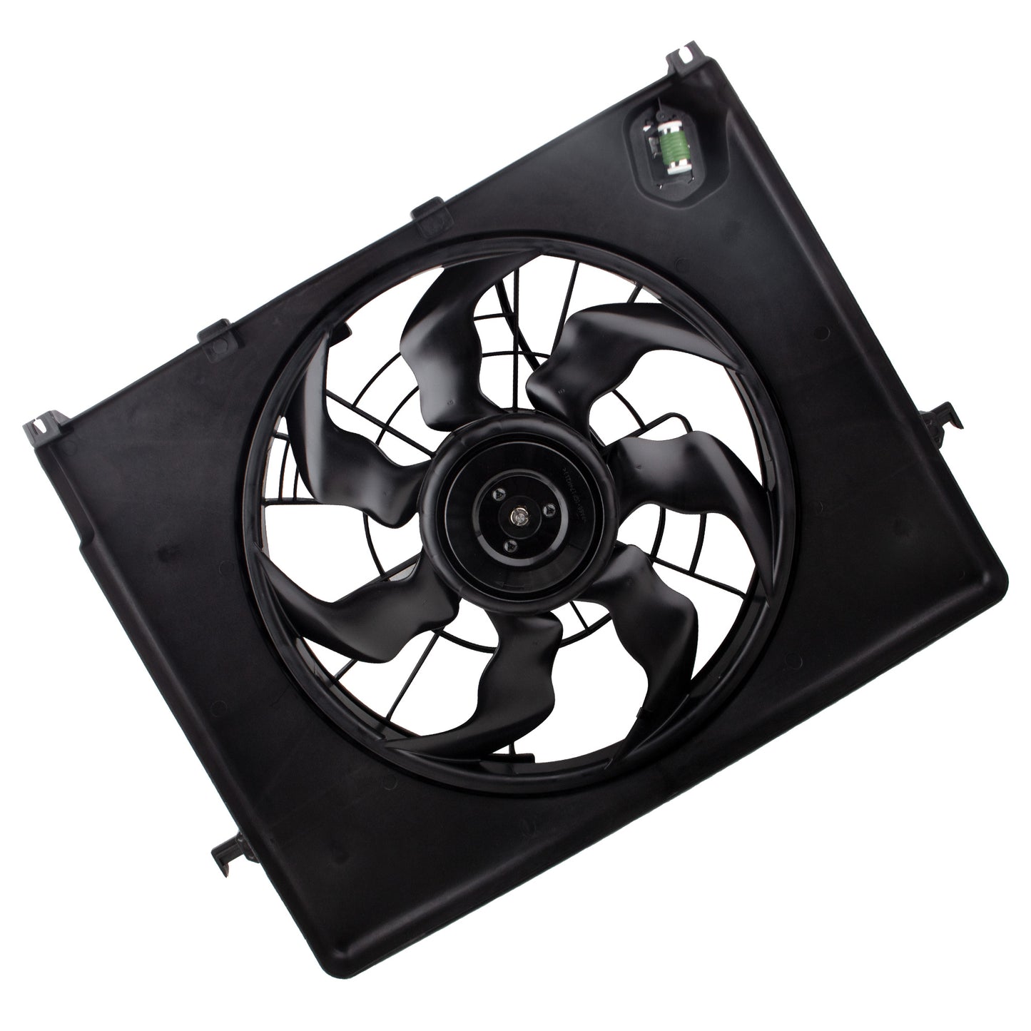 BOXI Radiator Condenser Cooling Fan Assembly Fit for Hyundai Sonata 2011 2012 2.4L — product photo 6
