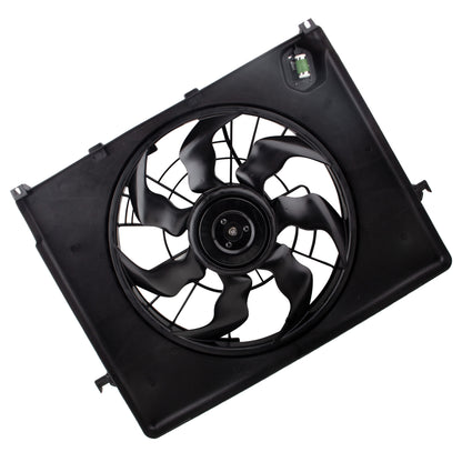 BOXI Radiator Condenser Cooling Fan Assembly Fit for Hyundai Sonata 2011 2012 2.4L — product photo 6