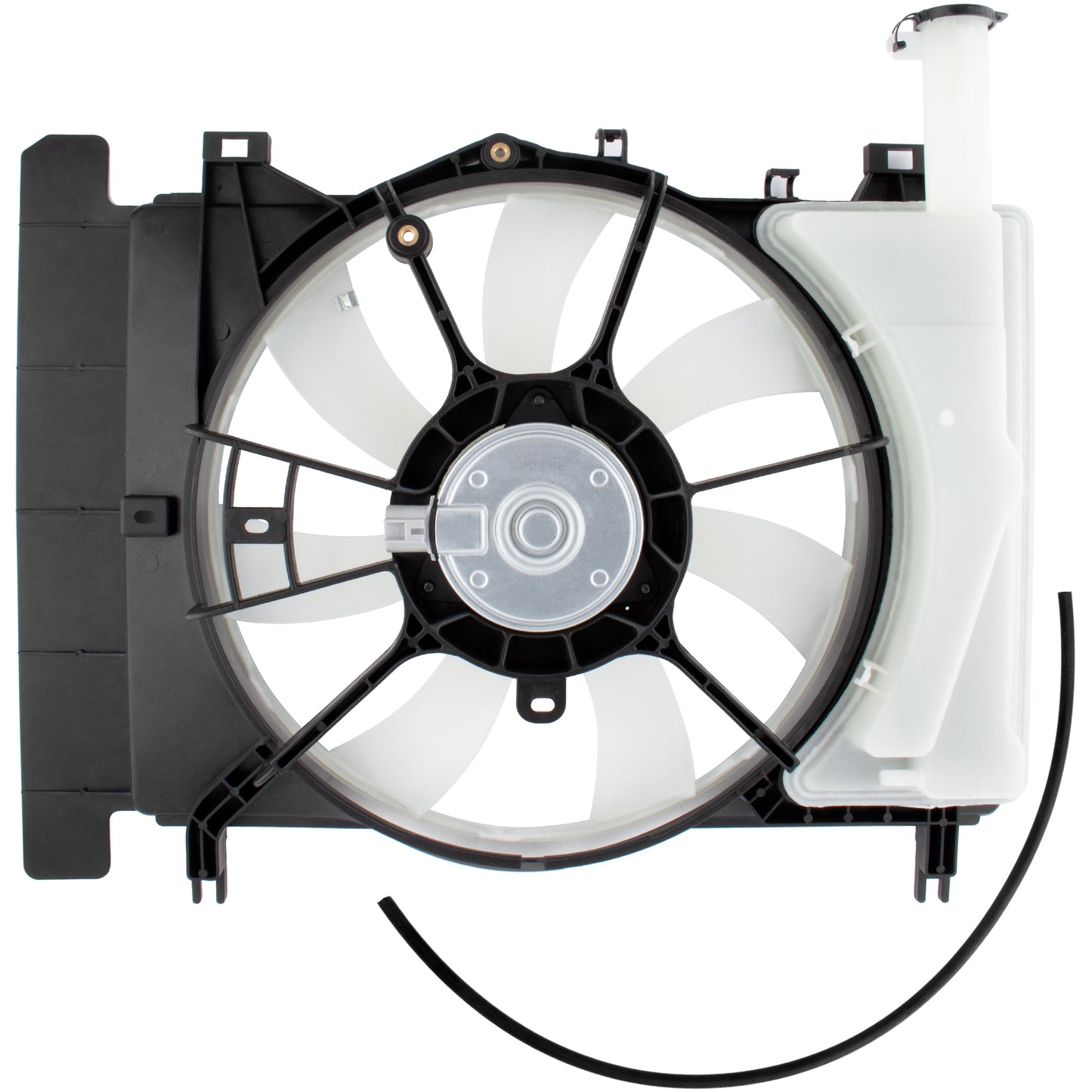 BOXI Radiator Condenser Cooling Fan Assembly Fits for Toyota Yaris 2007 2008 2009 2010 2011 2012 — product photo 2