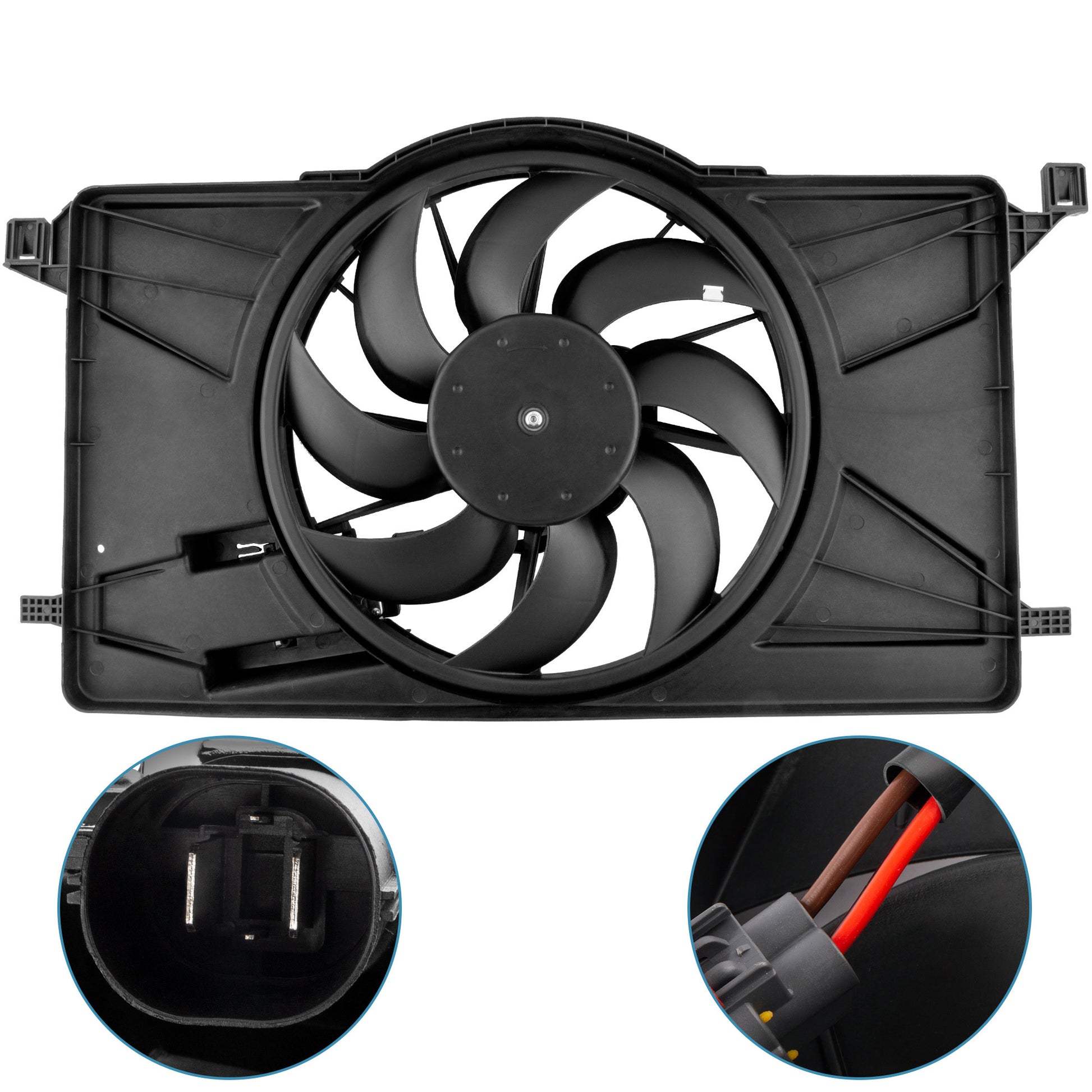 BOXI BV6Z8C607K 622800 Radiator Cooling Fan Assembly w