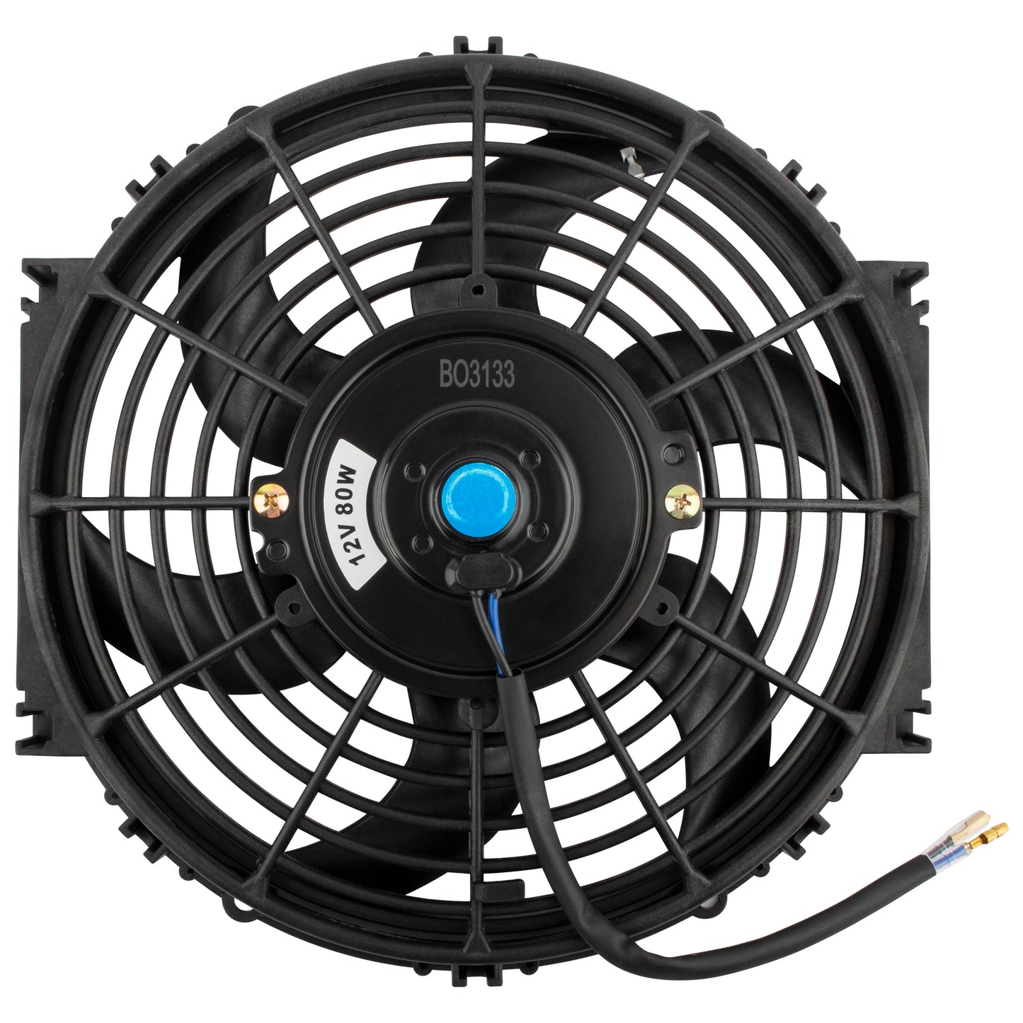 BOXI 10" Universal Electric Radiator Cooling Slim Fan 12V with Mounting Kit — product photo 2