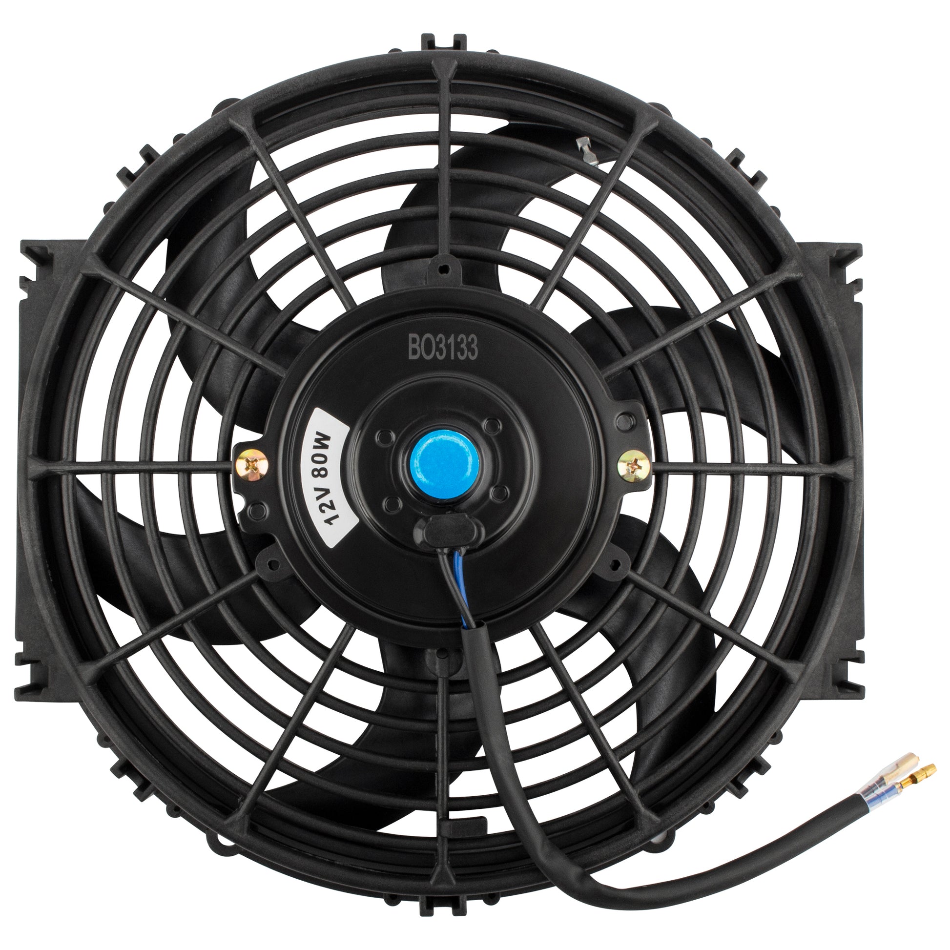 BOXI 10" Universal Electric Radiator Cooling Slim Fan 12V with Mounting Kit — product photo 2