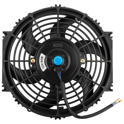 BOXI 10" Universal Electric Radiator Cooling Slim Fan 12V with Mounting Kit — product photo 2