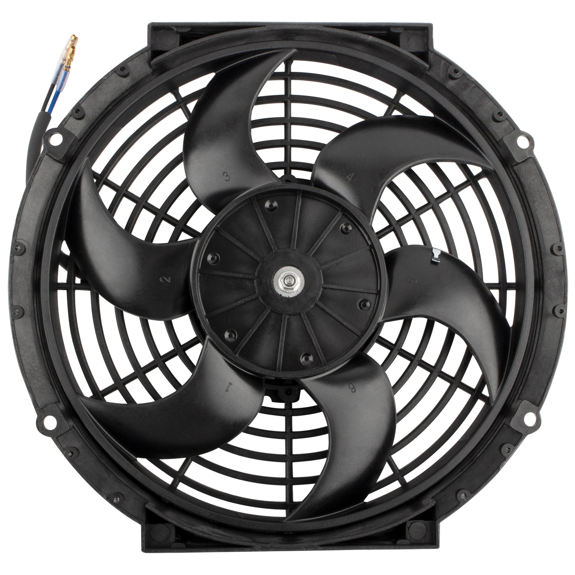 BOXI 10" Universal Electric Radiator Cooling Slim Fan 12V with Mounting Kit — product photo 2