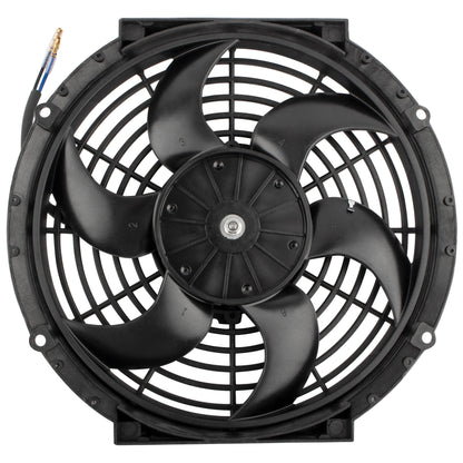 BOXI 10" Universal Electric Radiator Cooling Slim Fan 12V with Mounting Kit — product photo 2