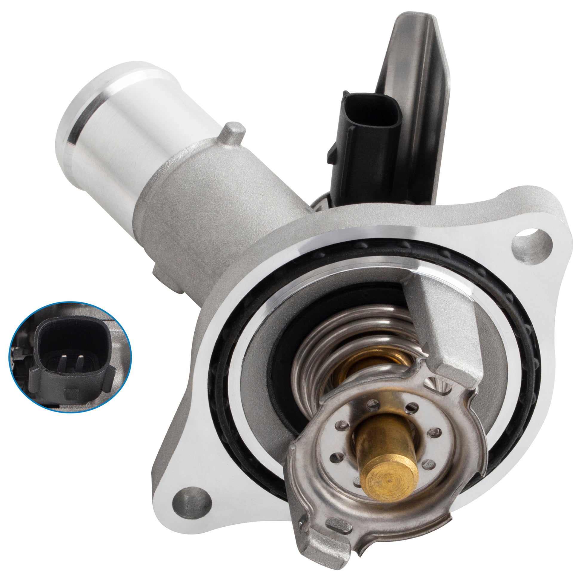 BOXI 902-2125 Engine Coolant Thermostat Housing Assembly Fits for Cadillac ATS 2013-2017