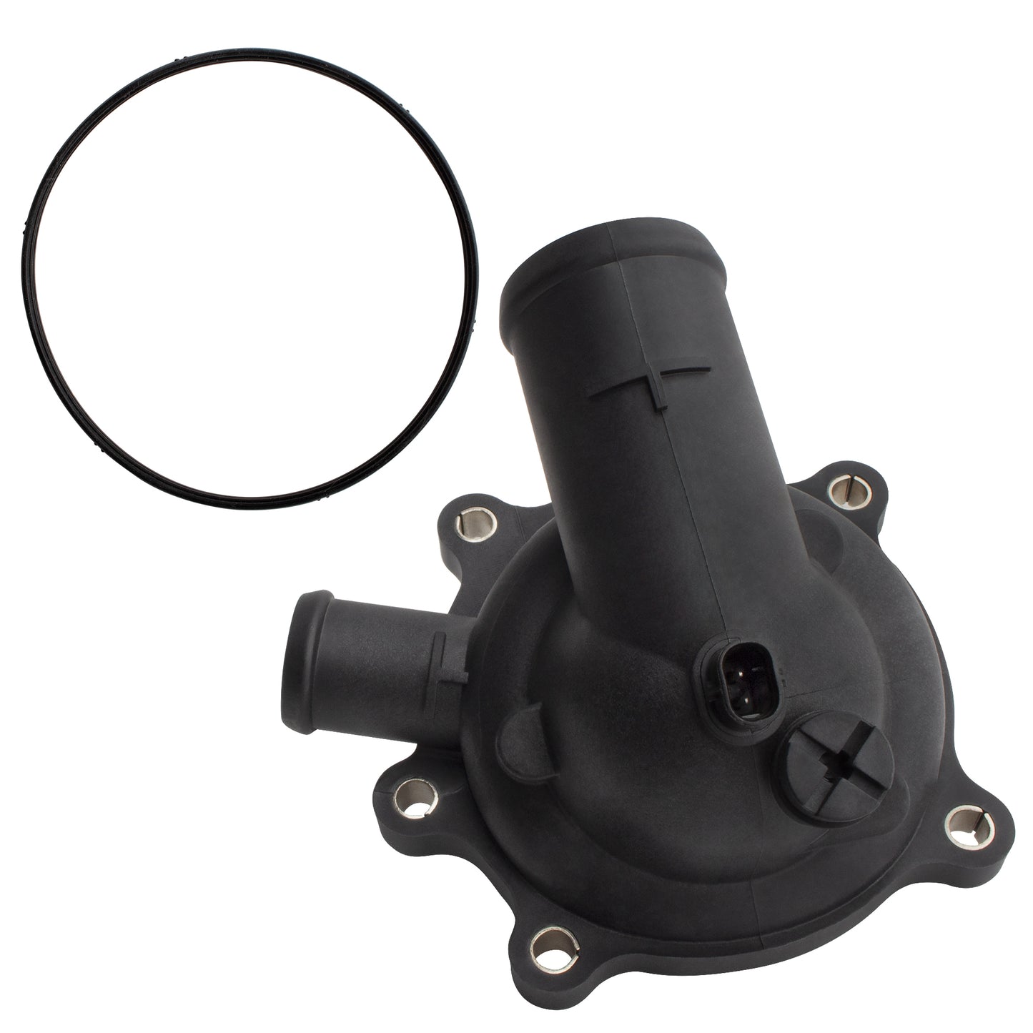 BOXI 902-5179 Engine Coolant Thermostat Housing Assembly Fits for Audi A6 Quattro S6 2007-2011 A8