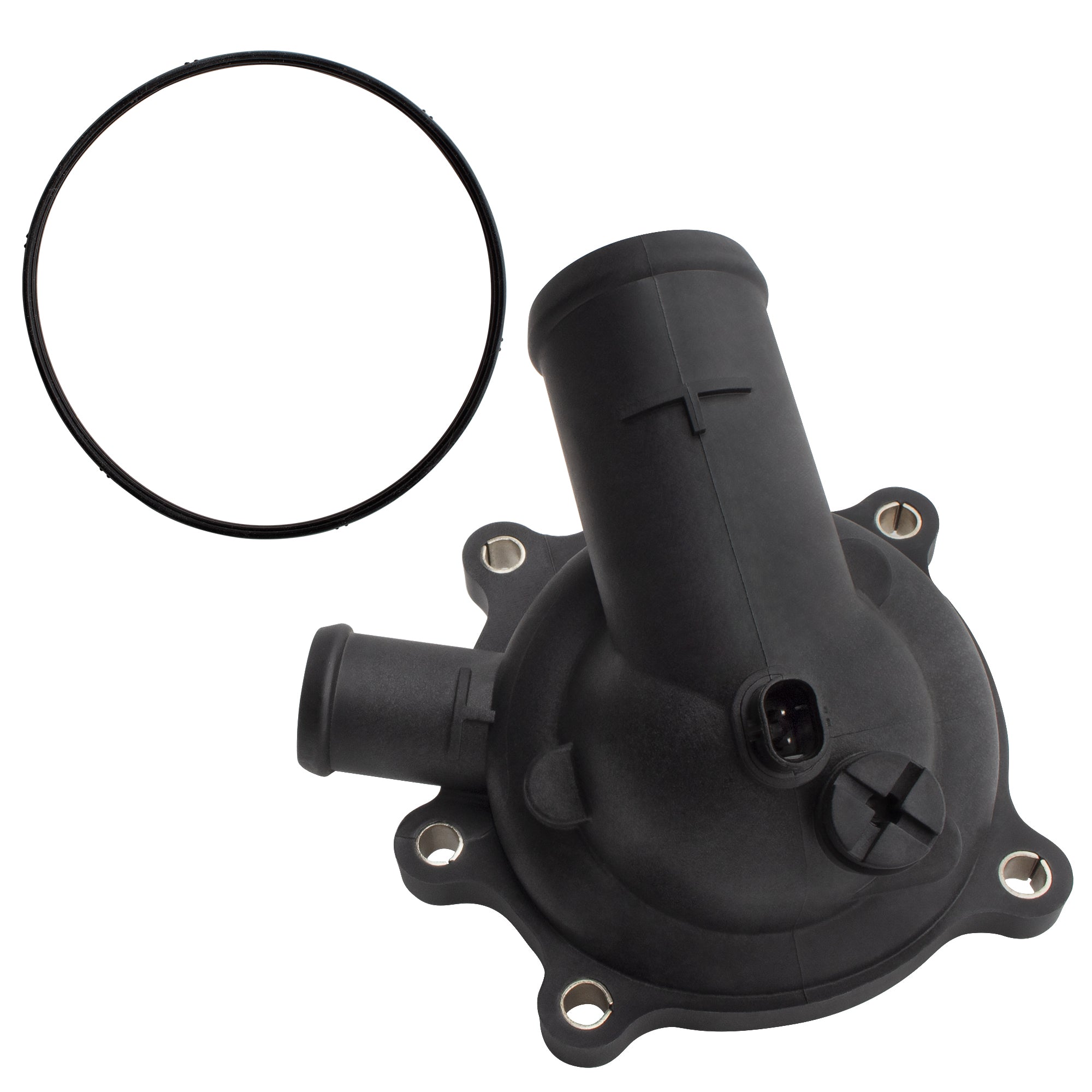 BOXI 902-5179 Engine Coolant Thermostat Housing Assembly Fits for Audi A6 Quattro S6 2007-2011 A8