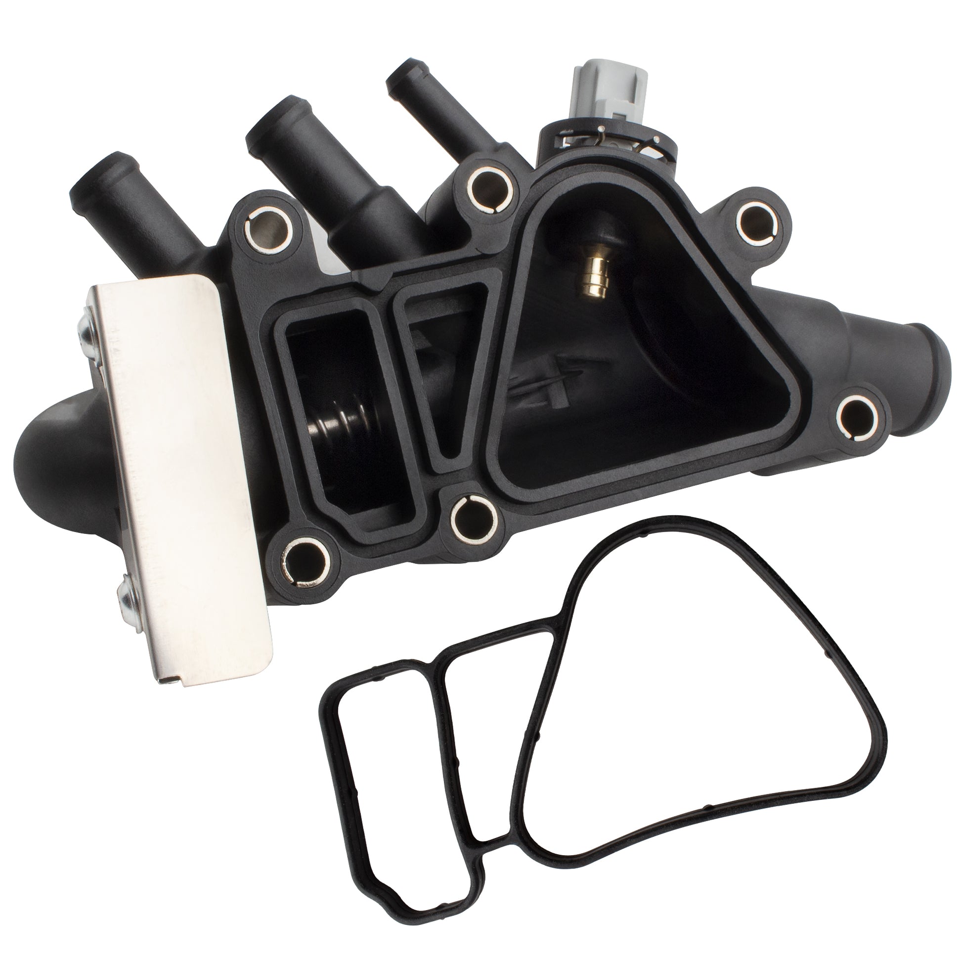 BOXI 902-999 Engine Coolant Thermostat Housing Assembly Fits for Ford Courier Fiesta 2005 2006 2007