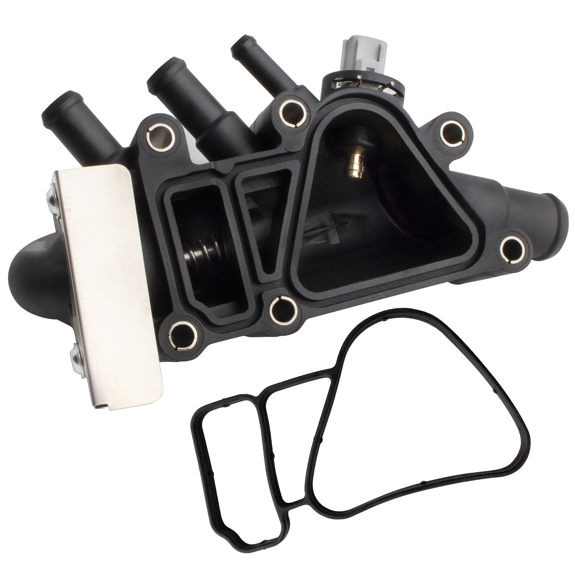 BOXI 902-999 Engine Coolant Thermostat Housing Assembly Fits for Ford Courier Fiesta 2005 2006 2007