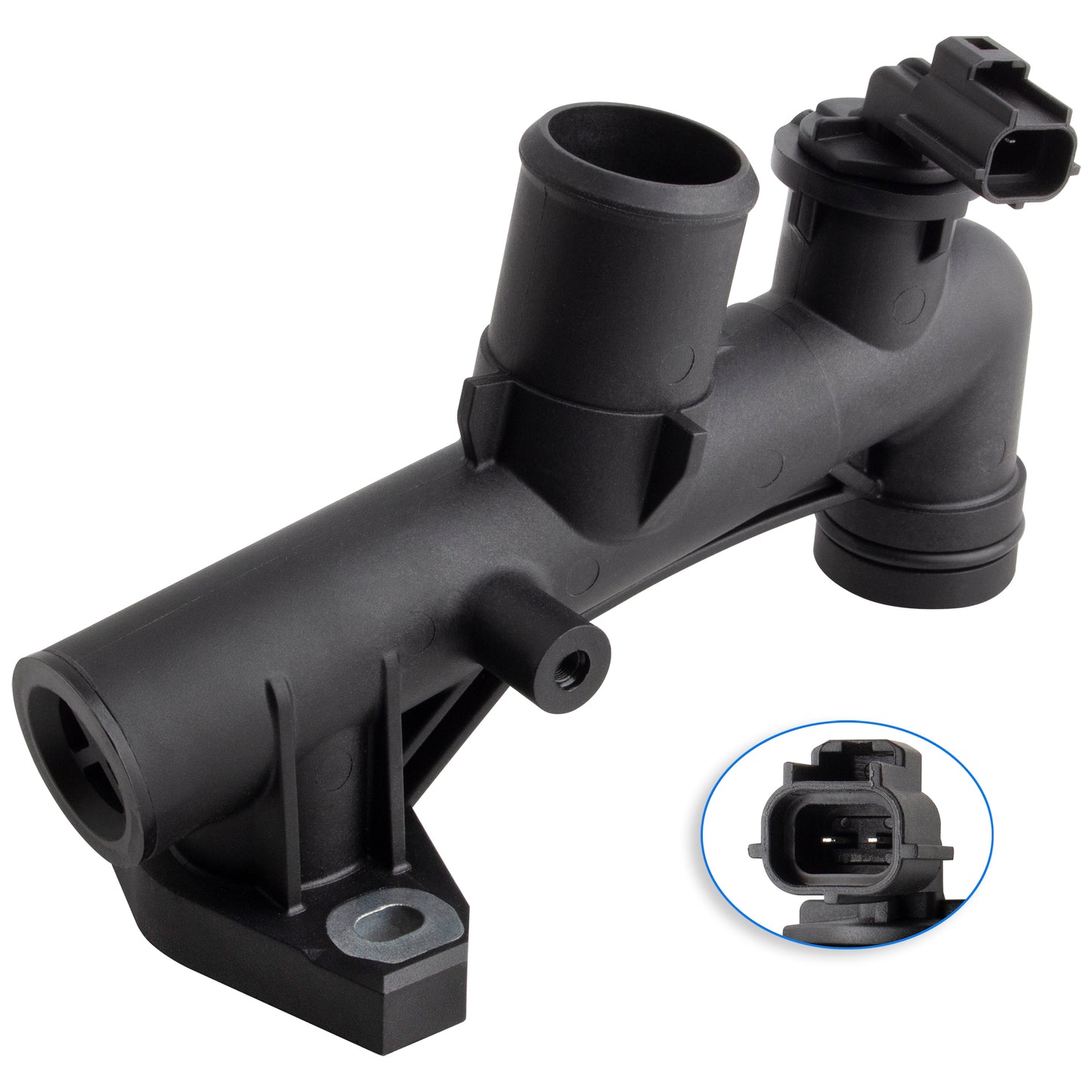 BOXI 902-031 Engine Coolant Water Outlet with Sensor Fits for Ford Escape Fusion Taurus for Lincoln