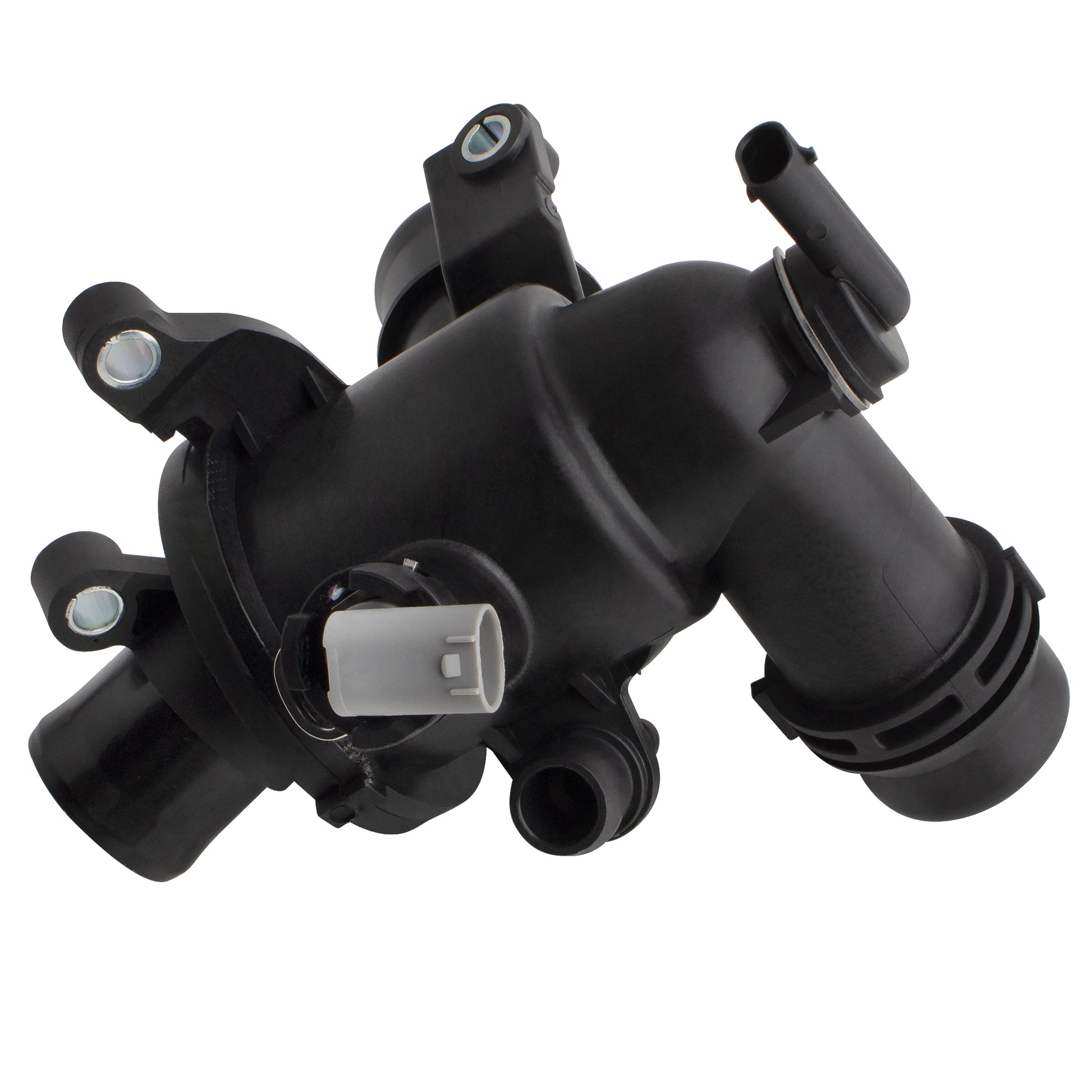 BOXI Engine Coolant Thermostat Housing Assembly with Thermostat and Sensor Fits for Mercedes-Benz