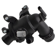 BOXI Engine Coolant Thermostat Housing Assembly with Thermostat and Sensor Fits for Mercedes-Benz