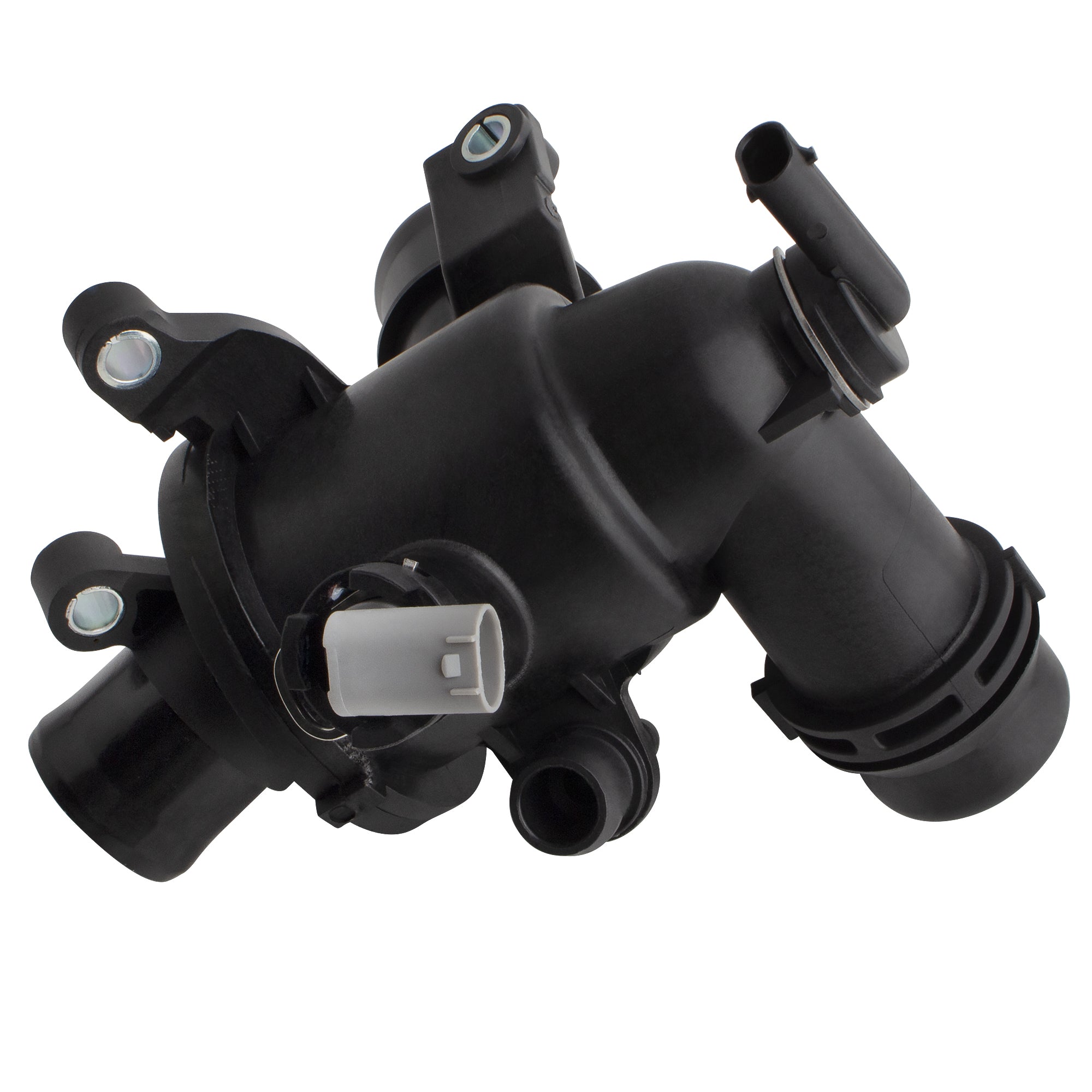 BOXI Engine Coolant Thermostat Housing Assembly with Thermostat and Sensor Fits for Mercedes-Benz
