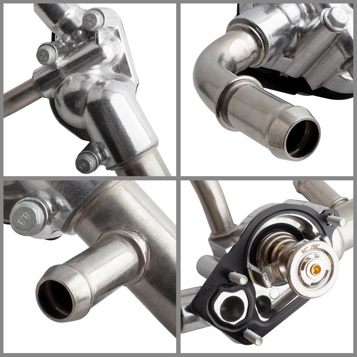 BOXI 902-693 Engine Coolant Thermostat Housing Assembly Fits for Buick LaCrosse for Cadillac SRX — product photo 8