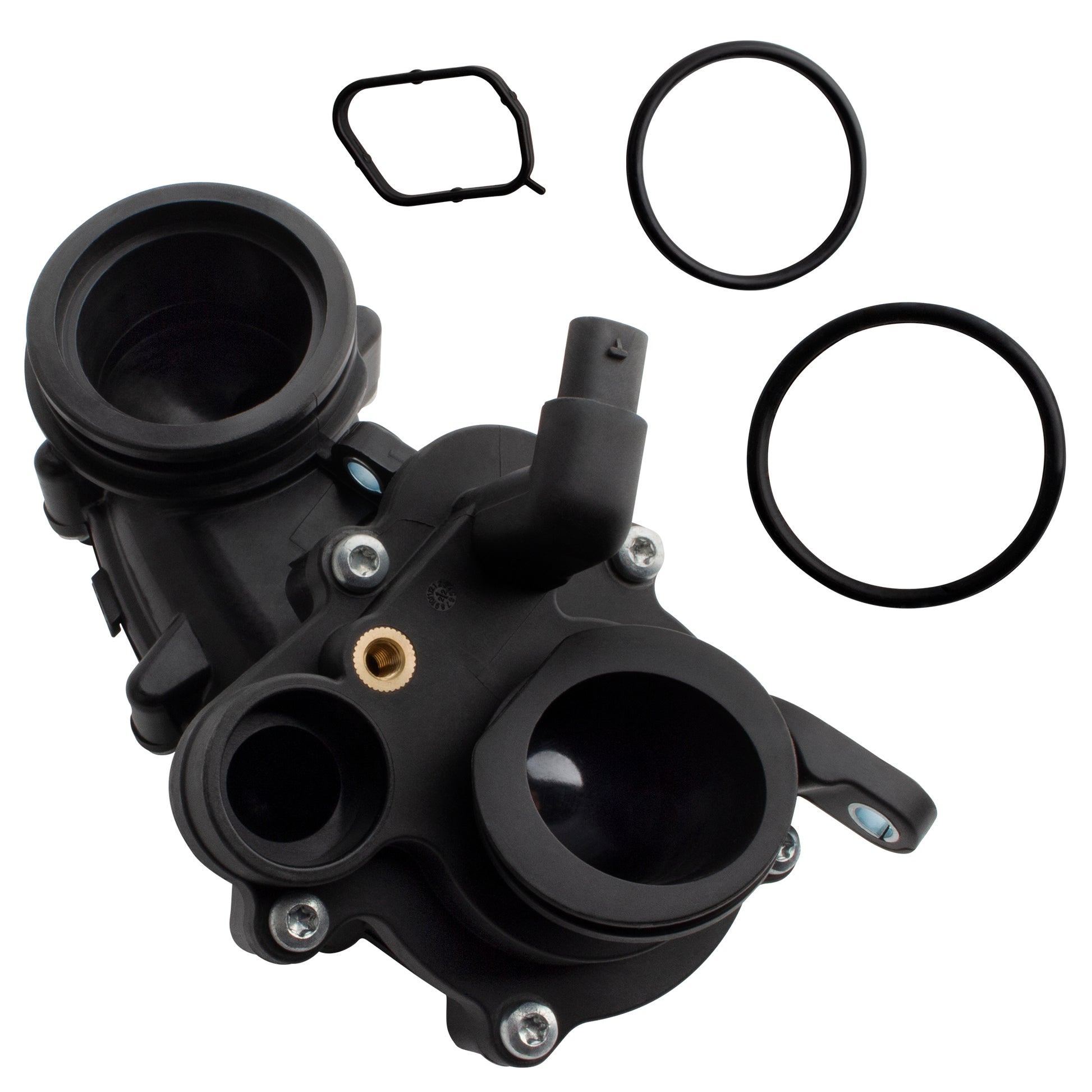 BOXI Engine Coolant Thermostat Housing Assembly Fits for Audi A4 Q5 Q7 A5 A6 A7 A8 Q8 A4 Avant S4