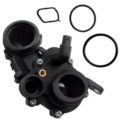 BOXI Engine Coolant Thermostat Housing Assembly Fits for Audi A4 Q5 Q7 A5 A6 A7 A8 Q8 A4 Avant S4