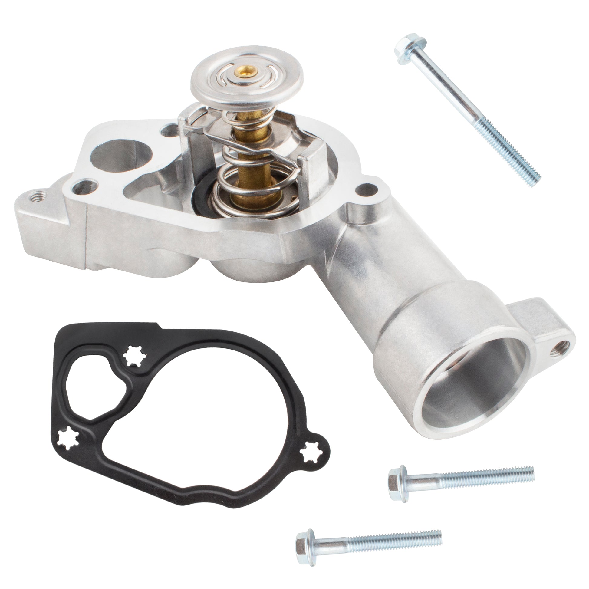 BOXI 902-2100 Engine Coolant Thermostat Housing Assembly Fits for Buick Allure LaCrosse 2005 2006