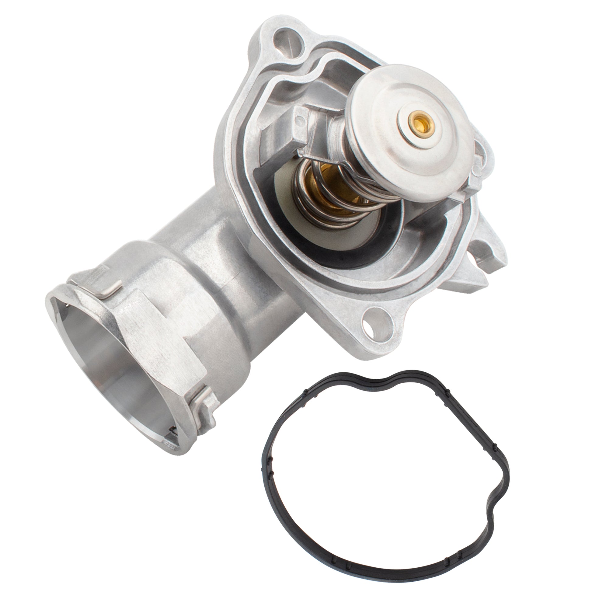 BOXI 902-5850 Engine Coolant Thermostat Housing Assembly Fits for Mercedes-Benz E320 2007-2009