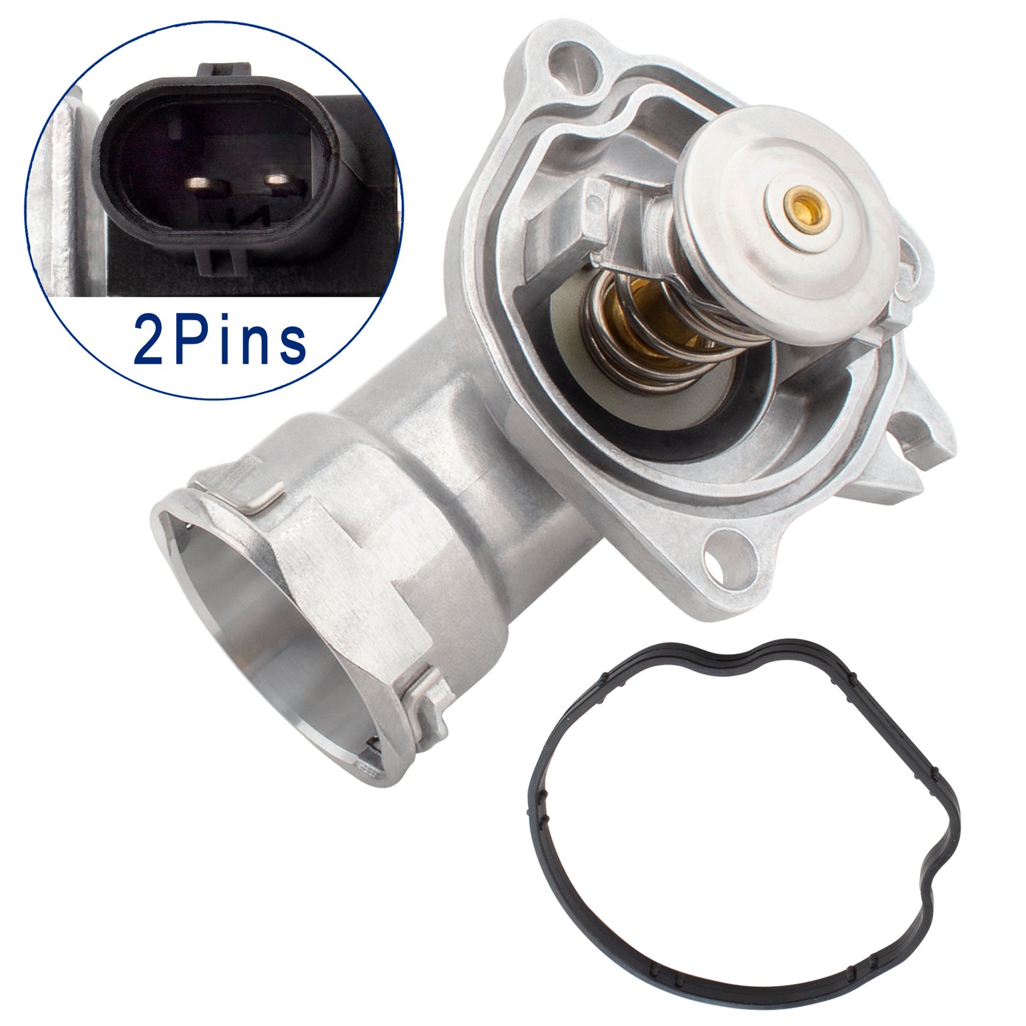 BOXI 902-5850 Engine Coolant Thermostat Housing Assembly Fits for Mercedes-Benz E320 2007-2009 — product photo 2