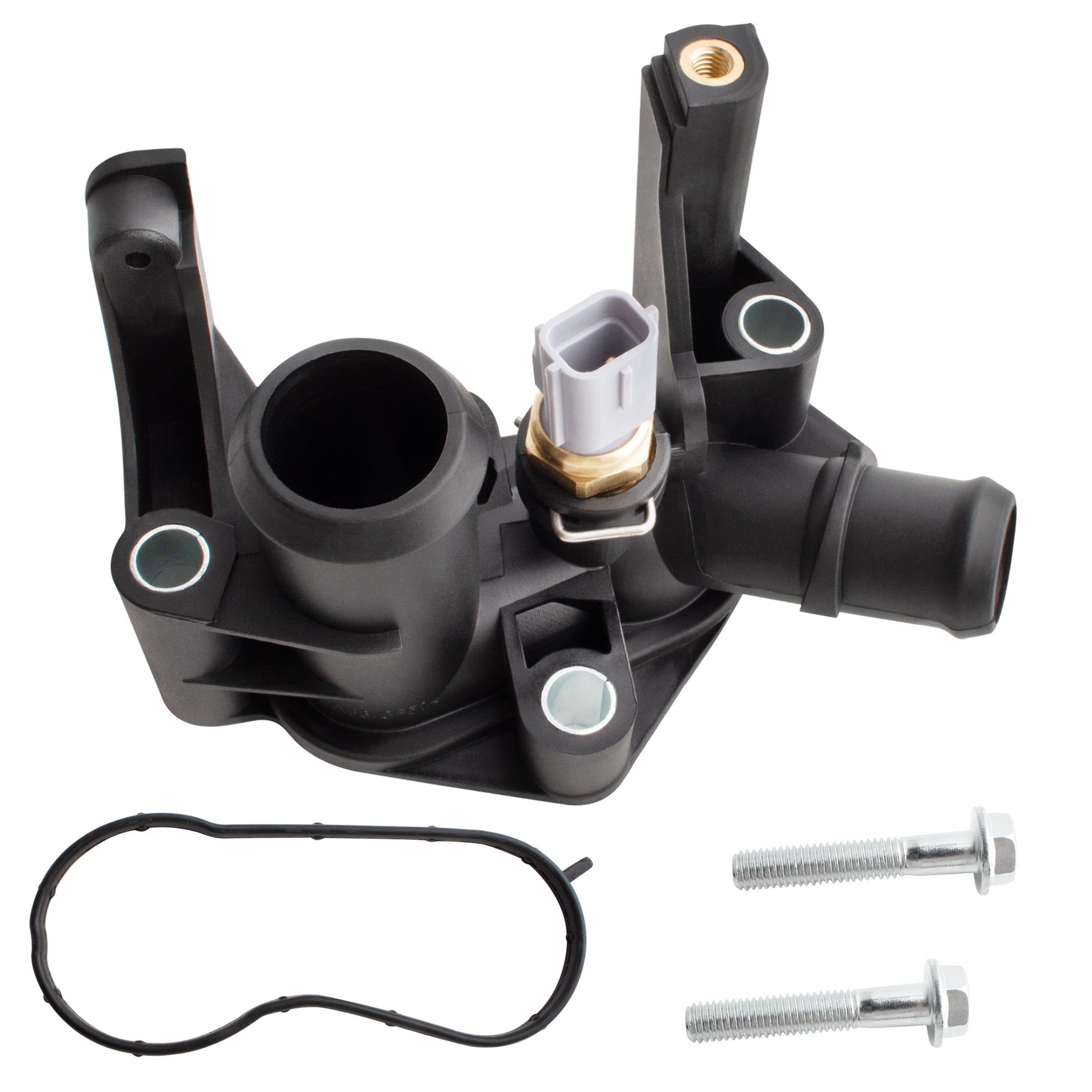 BOXI 902-230 Engine Coolant Water Outlet Fits for Ford Fiesta 2011 2012 2013 2014 2015 2016 2017