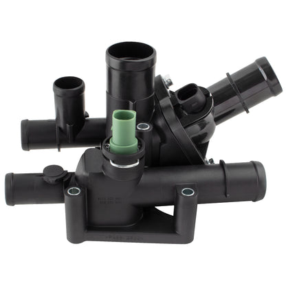BOXI Engine Coolant Thermostat Housing Assembly with Sensor Fits for Volkswagen Bora Golf Passat