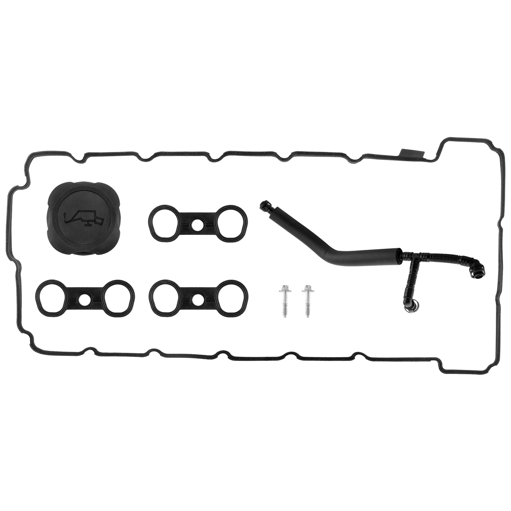 BOXI N52 Engine Valve Cover Kit with Oil Cap & PCV Hose Fits for BMW 2008-2013 128i — product photo 7